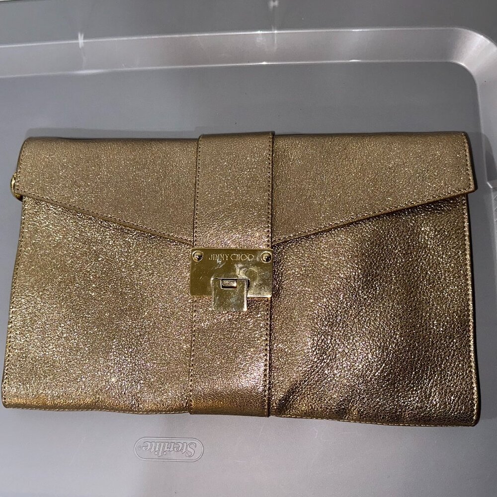 Jimmy Choo Gold Vintage Clutch